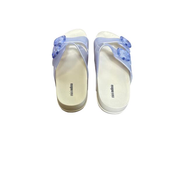 Mini Melissa Girls Iredescent Jelly Sandals Sz 4 - Picture 3 of 3